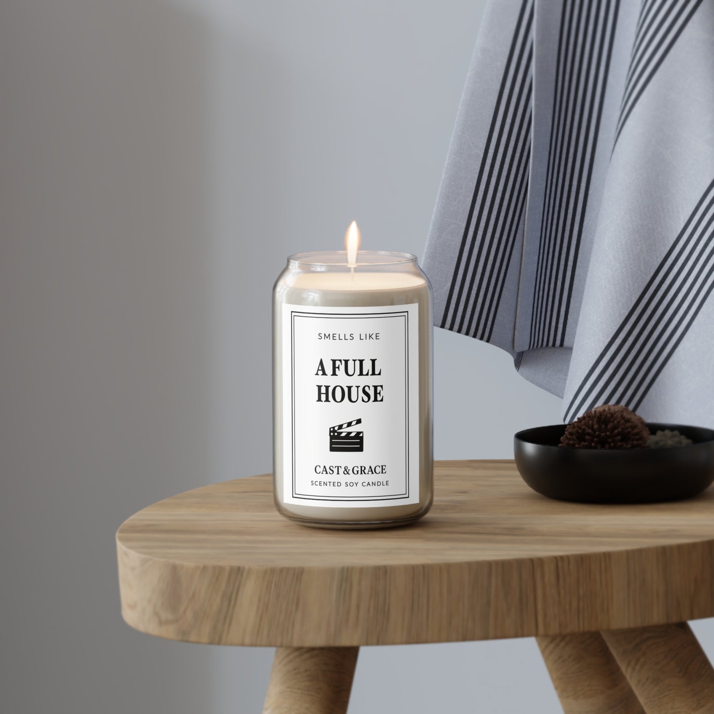 Smells Like A Full House Scented Soy Candle - Opening Night, Cozy Home Decor, Gift for Movie Lovers